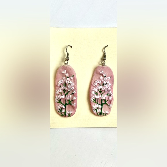 Woodland Spirit Jewelry - Woodland Spirit ceramic dangle earrings